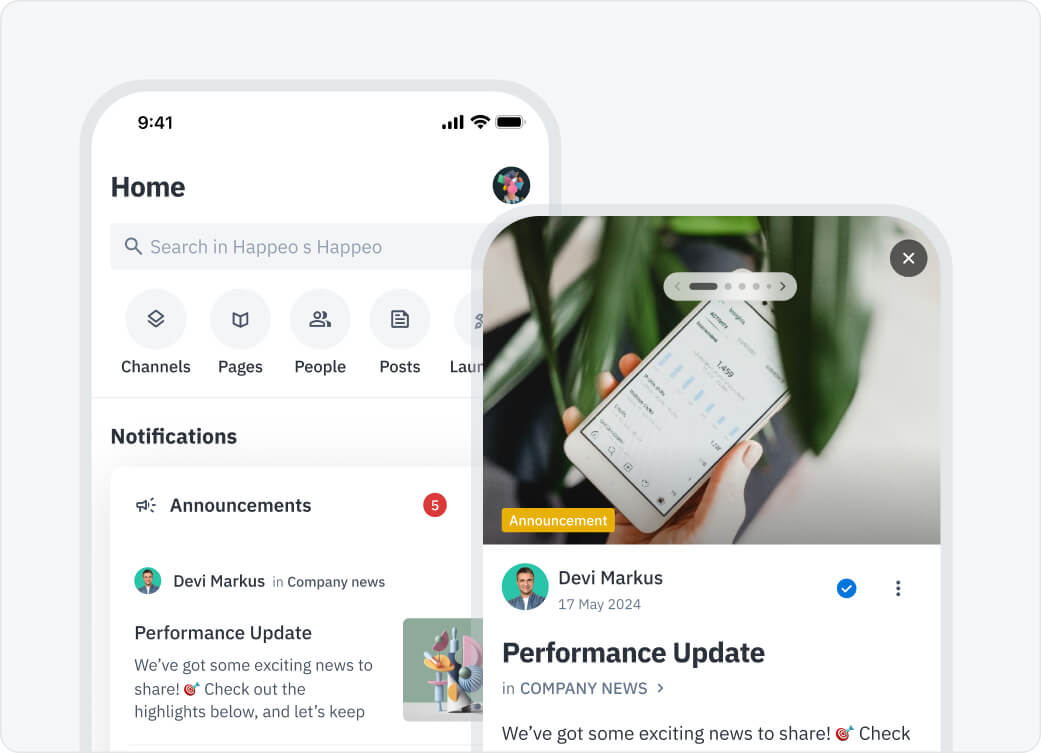 Happeo Intranet for Internal Comms teams