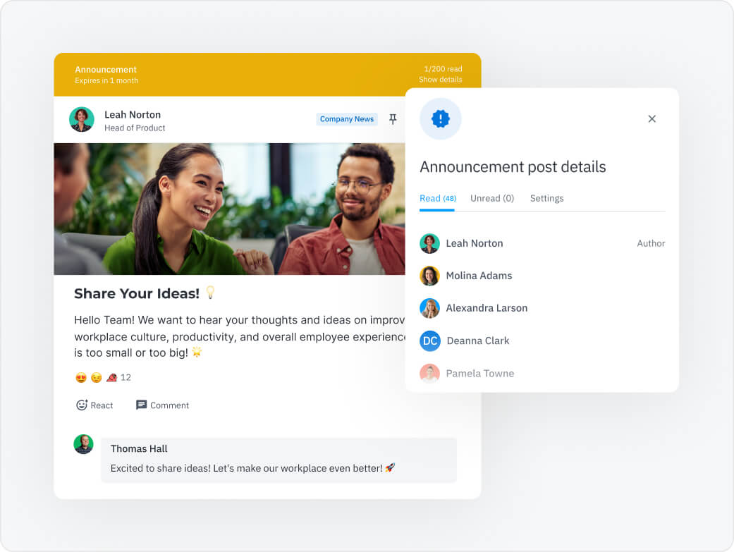 Happeo Intranet for Internal Comms teams