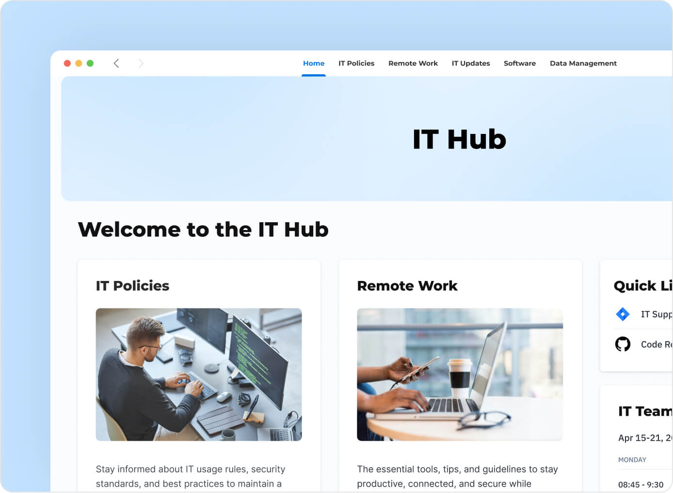 Happeo intranet for IT teams