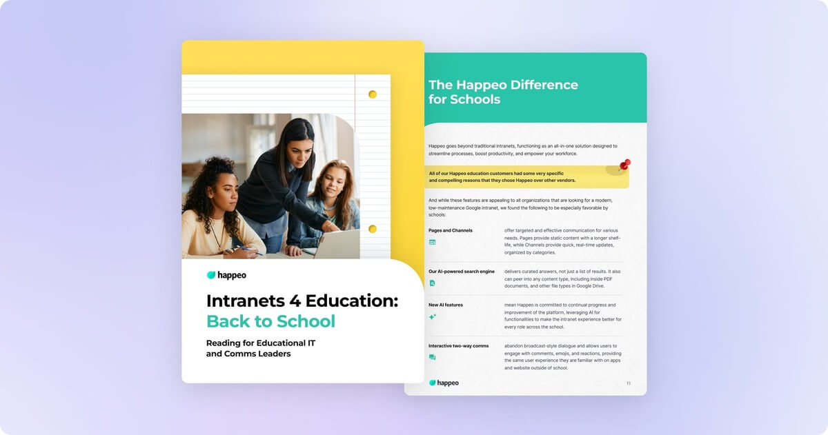 Happeo: Intranet For Education